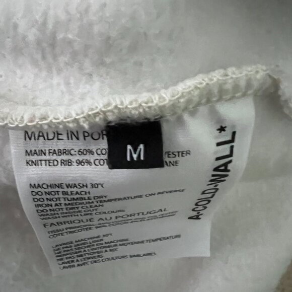 A-COLD-WALL*  Gradient Crew-neck Sweatshirt (size Men's M) - Picture 4 of 7